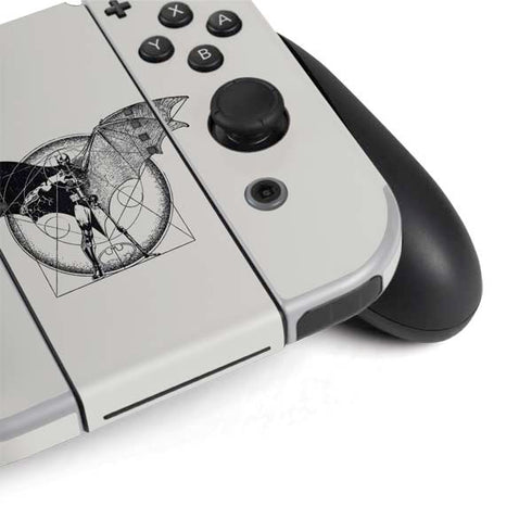 DC Comics Batman Skeleton diagram Art Nintendo Switch OLED (2021) Skin